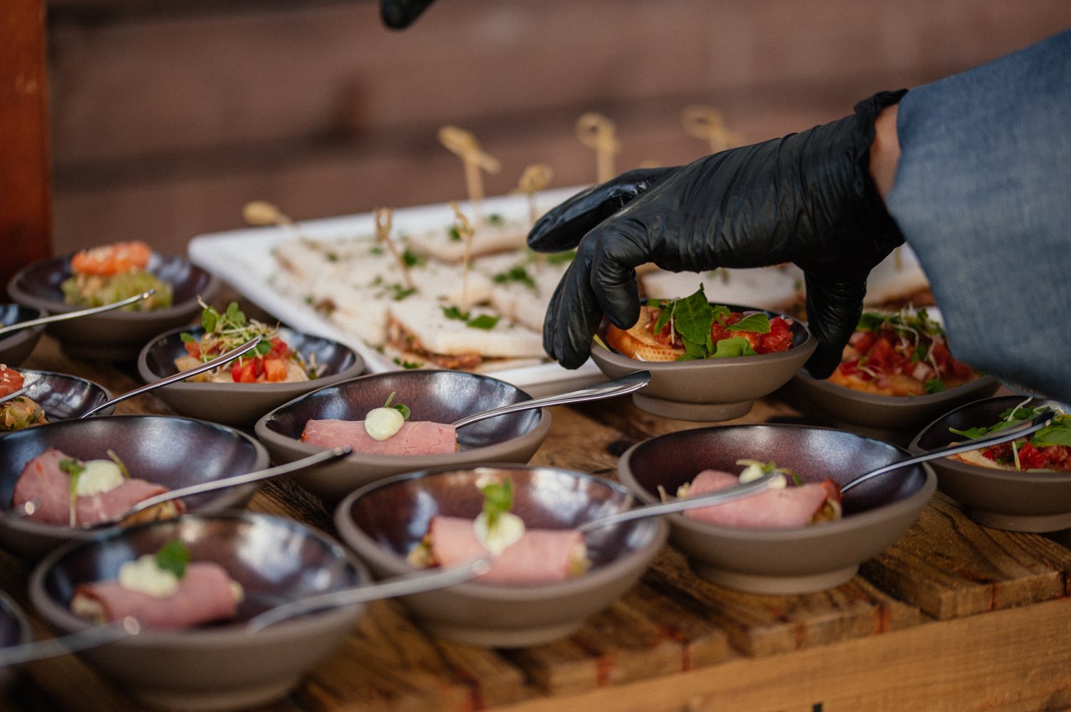 Buffet aus der hauseigenen Küche der WHITE Spreelounge